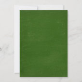 Chalkboard Lime Green Bridal Shower Invitations Kaart (Achterkant)