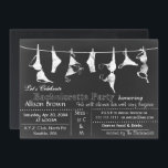 Chalkboard Lingerie Shower Bachelorette Invitation Kaart<br><div class="desc">Chalkboard Lingerie Shower Bachelorette Party Invitations</div>