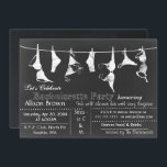 Chalkboard Lingerie Shower Bachelorette Invitation Kaart<br><div class="desc">Chalkboard Lingerie Shower Bachelorette Party Invitations</div>