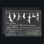 Chalkboard Lingerie Shower Invitatio Kaart<br><div class="desc">Lingerie clothesline Chalkboard Lingerie Shower Bachelorette Party Invitation was een verzoek van de klant en niet alleen vonden ze het leuk,  veel bruidsmeisjes lijken er tot nu toe van te houden.</div>