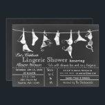 Chalkboard Lingerie Shower Invitatio Kaart<br><div class="desc">Lingerie clothesline Chalkboard Lingerie Shower Bachelorette Party Invitation was een verzoek van de klant en niet alleen vonden ze het leuk,  veel bruidsmeisjes lijken er tot nu toe van te houden.</div>