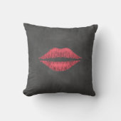Chalkboard Lips OutdoorPillow Buitenkussen (Voorkant)