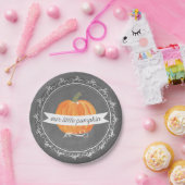 Chalkboard Little Pumpkin Birthday Paper Bord (Feest)