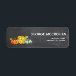 Chalkboard Little Pumpkin Halloween Return Address Etiket<br><div class="desc">Chalkboard Little Pumpkin Return Address Label. Voor verdere aanpassing,  te klikken gelieve de knoop "van de Aanpassing het"en ons ontwerphulpmiddel te gebruiken om deze sjabloon te wijzigen.</div>