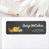 Chalkboard Little Pumpkin Halloween Return Address Etiket (Insitu)
