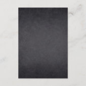 Chalkboard Little Space Explorer Baby shower Informatiekaartje (Achterkant)