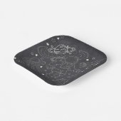 Chalkboard Little Space Explorer Baby shower Papieren Bordje (Gebogen)