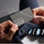 Chalkboard look 2023 - afstuderen naamkaart visitekaartje