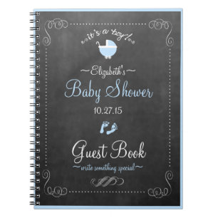 Chalkboard look- Baby shower Guest Book- Notitieboek
