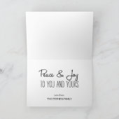 Chalkboard Look Christmas Wenskaart Feestdagen Kaart (Binnen)