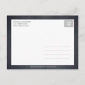 Chalkboard Look Geboorteaankondiging - Roze Aankondigingskaart (Achterkant)