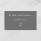 chalkboard look - grijs wit visitekaartje (Achterkant)