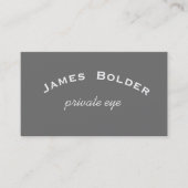 chalkboard look - grijs wit visitekaartje (Voorkant)