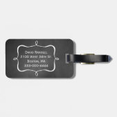 Chalkboard look Groom Bagagelabel (Achterkant horizontaal)