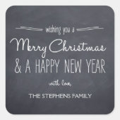 Chalkboard Look Kerst/Vakantie Stickers (Voorkant)