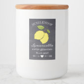 Chalkboard Look Limoncello Klein Flesetiket | Voedselcontainer Etiket (Voorkant)