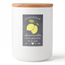 Chalkboard Look Limoncello Klein Flesetiket |