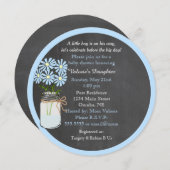 Chalkboard look met Mason Jar Round Kaart (Voorkant / Achterkant)