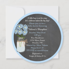 Chalkboard look met Mason Jar Round Kaart
