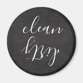 Chalkboard look Modern Script Dishwaser Magnet (Voorkant)