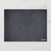 Chalkboard Look Trouwtafel Nummer Kaart (Achterkant)