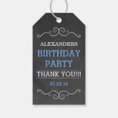 Chalkboard look- Verjaardagsfeestje Cadeaulabel (Voorkant)