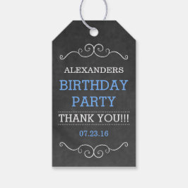 Chalkboard look- Verjaardagsfeestje Cadeaulabel