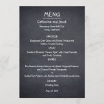 Chalkboard Look Wedding Menu Kaart<br><div class="desc">Voeg een rustieke uitstraling toe aan uw evenement met dit Chalkboard Look collectie. Verkrijgbaar in verschillende typografie.</div>