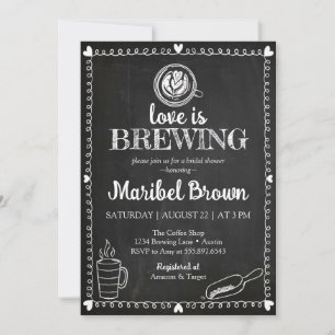 Chalkboard Love is het brouwen van Vrijgezellenfee Kaart