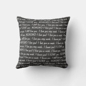 Chalkboard LOVE Pillow Kussen (Achterkant)