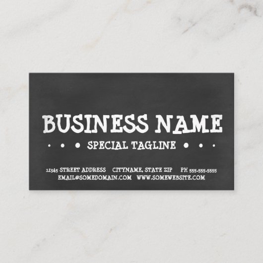 CHALKBOARD loyaliteit 3stippen Klantenkaartje (Voorkant)