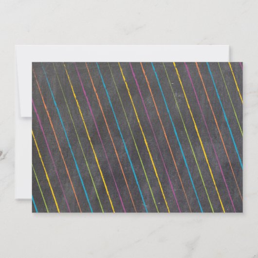 Chalkboard Mad Science Party Birthday Kaart (Achterkant)