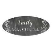 Chalkboard Magnetic Acrylic Wedding Name Badge (Voorkant)