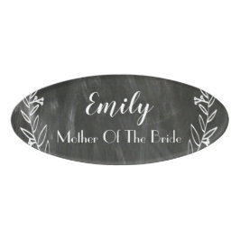 Chalkboard Magnetic Acrylic Wedding Name Badge