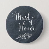 Chalkboard Maid of Honor Button (Voorkant)