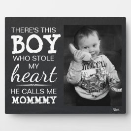 Chalkboard mam van Son Custom Photo Plaque Fotoplaat