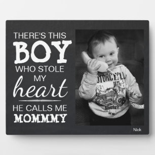 Chalkboard mam van Son Custom Photo Plaque Fotoplaat