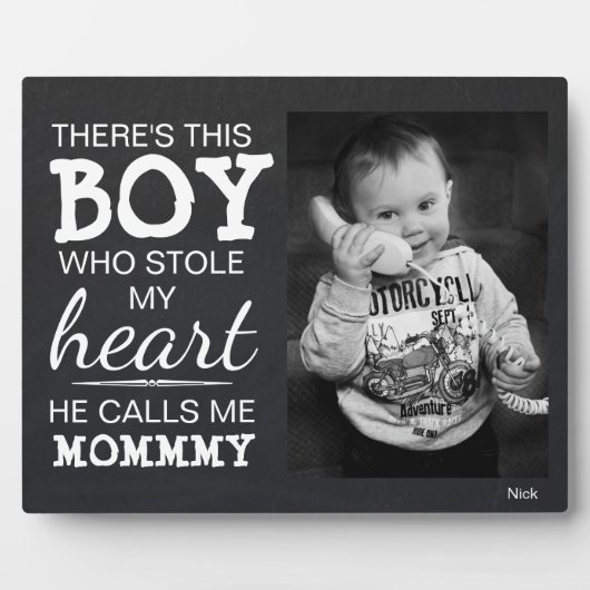 Chalkboard mam van Son Custom Photo Plaque Fotoplaat (Voorkant)