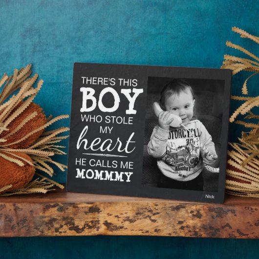 Chalkboard mam van Son Custom Photo Plaque Fotoplaat (Zijkant)