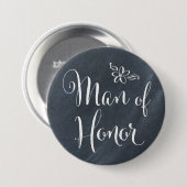 Chalkboard-Man van Honor Ronde Button 7,6 Cm (Voorkant /achterkant)