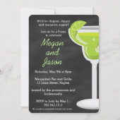 Chalkboard Margarita Party Invitation - Chalk Back Kaart (Voorkant)