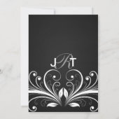 Chalkboard Marquee Wedding Invitations Kaart (Achterkant)
