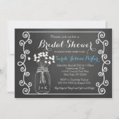 Chalkboard Mason Jar Bridal Shower Kaart (Voorkant)