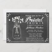 Chalkboard Mason Jar Bridal Shower Kaart (Voorkant)