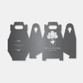 Chalkboard Mason Jar Floral Personalized Favor Box Bedankdoosjes (Uitgevouwen)