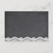 Chalkboard Mason Jar Floral Wedding Reception Informatiekaartje (Achterkant)