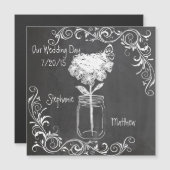 CHALKBOARD MASON JAR GARDEN WEDDING (Voorkant / Achterkant)