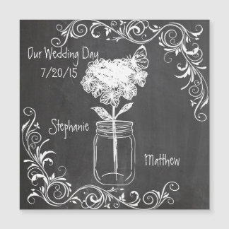 CHALKBOARD MASON JAR GARDEN WEDDING
