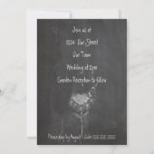 CHALKBOARD MASON JAR GARDEN WEDDING KAART (Achterkant)