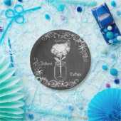 CHALKBOARD MASON JAR GARDEN WEDDING PAPIER BORDEN PAPIEREN BORDJE (Feest)